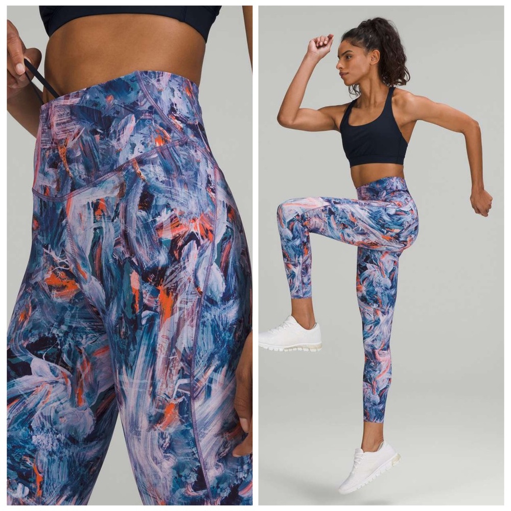 Lululemon Base Pace High-Rise Running Tight 25" 8 Atmospheric Purple Multi